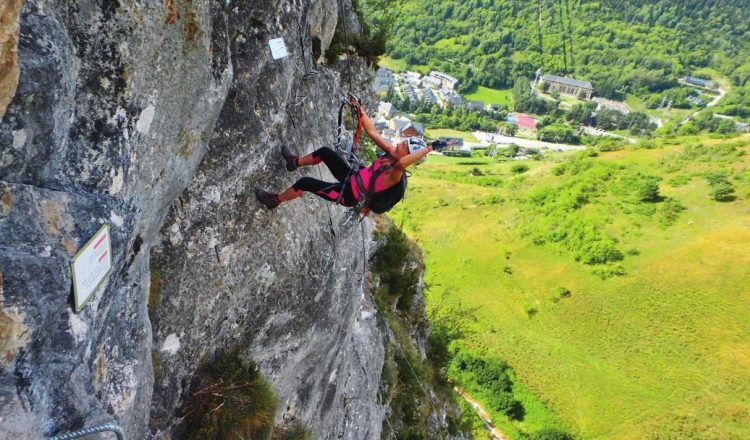 Vía ferrata ETH Taro d’Arties en el Valle de Arán, Lleida