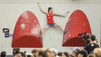 Iziar Martínez en el Campeonato del Mundo de Búlder Juvenil de Seúl 2023 (Foto: IFSC).