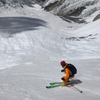 Hilaree Nelson O’Neill en el descenso del Lhotse.