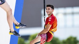 Alberto Ginés en la competición de Tokyo 2021 donde ganó, con 18 años. la medalla de oro.