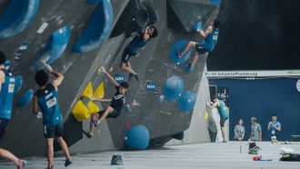 Los japoneses dominan la clasificatoria en el Campeonato del Mundo de Búlder de Berna 2023 (Foto: Lena Drapella/IFSC).