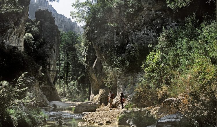 El desfiladero de Matarraña ofrece lugares naturales de gran atractivo y un paisaje montañoso de abruptas formaciones calizas y bosques de pino.  ()