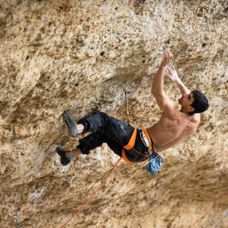 Jorge Díaz-Rullo en 'Carlota's journey' 9a+ de Margalef (Foto: Javi Pec).