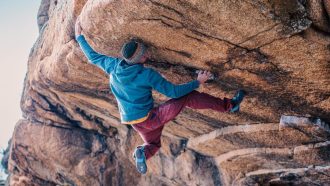 Jorge Díaz-Rullo en 'El elegido' 8B+/C de la Pedriza (Foto: Javi Pec).