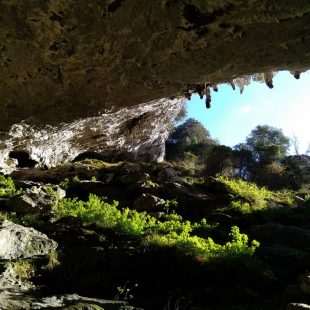Cueva de Baltzola desde el interior
