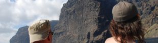 Sector del Acantilado de los Gigantes (Tenerife) donde está prohibida la escalada y en la que se abrió “Los gigantes”.  (Escalada Sostenible Tenerife)