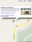 Detalle del Camino de Santiago en Google