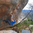 Nalle Hukkataival en The stepping stone 8C de Grampians  (Col. N. Hukkataival)