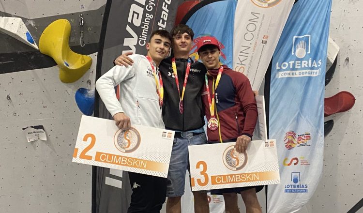 Podio sub 18 masc, campeonato España Dificultad 2023