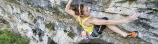 Jain Kim escalando en Arco  (Reinhard Fichtinger/Red Bull Content Pool)