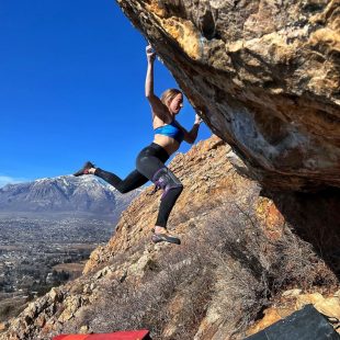 Michaela Kiersch en 'Hailstorm' 8B+ de Ogden (Foto: M. Kiersch).