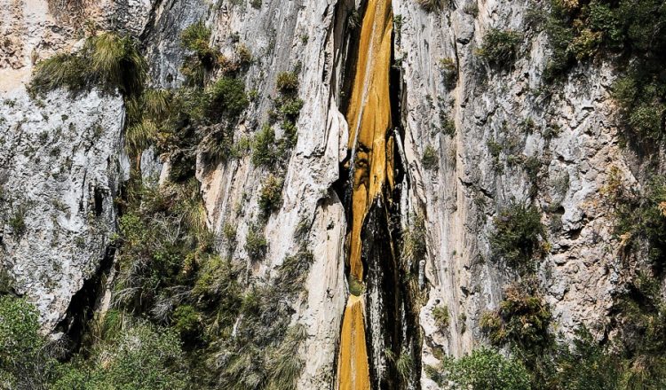 La cascada de los Árboles petrificados.