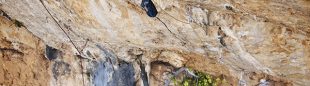 Iris Matamoros en Hipoxia extensión 8c+/9a de Santuario  (Gema Martínez Palao)