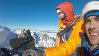 'No siesta' en la cara norte de las Grandes Jorasses