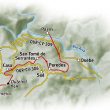 Mapa con la localización de Pena Corneira