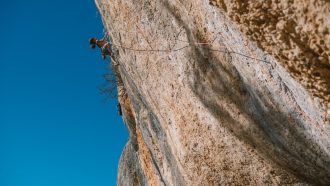 David Bermúdez en 'Pal norte'. Foto: Sputnik Climbing