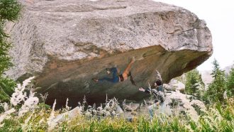 Brooke Raboutou en 'The box therapy' 8C de RMNP (Foto: Finn Stack).