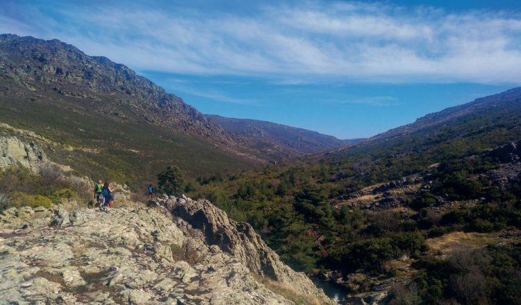 vista del valle del río Pelagallinas hacia Prádena