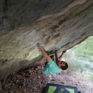 Nacho Sánchez en 'Daños con-laterales' 8C+ de Fortuna (Foto: N. Sánchez).