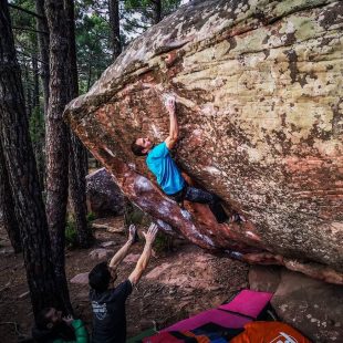 Nacho Sánchez en 'Juneru' 8C de Albarracín.