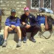 Simone Moro y Anatoli Bukréyev durante la expedición al Annapurna de 1997 en la que desaparecería Anatoli
