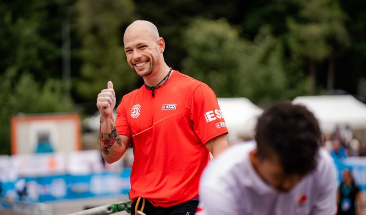 Erik Noya en la Copa del Mundo de Velocidad de Villars 2023 (Foto: Lena Drapella/IFSC).