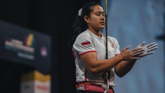 Desak Made Rita Kusuma Dewi en el Campeonato del Mundo de Escalada de Velocidad de Berna 2023 (Foto: Lena Drapella/IFSC).