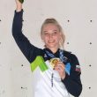Janja Garnbret, medalla de oro olímpica en Tokyo 2020.