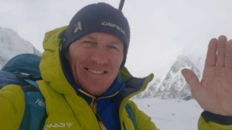 Denis Urubko, durante su expedición al G1 invernal (Foto: D.Urubko).