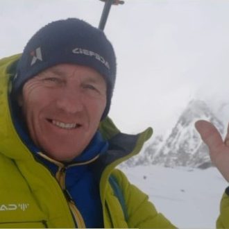 Denis Urubko, durante su expedición al G1 invernal (Foto: D.Urubko).