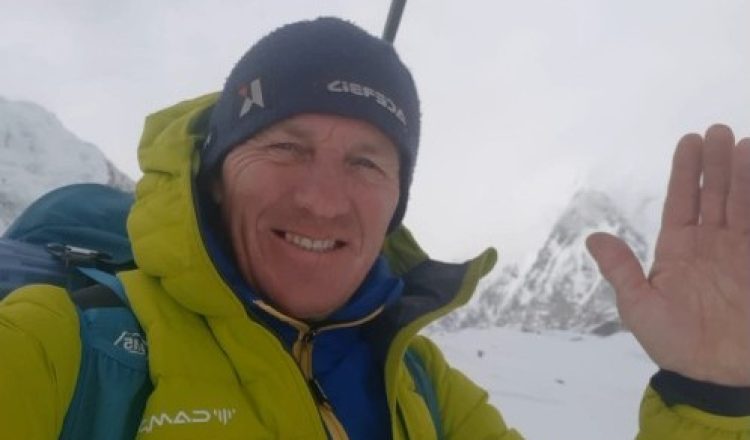 Denis Urubko, durante su expedición al G1 invernal (Foto: D.Urubko).