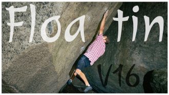 Florian Wientjes en 'Floatin' 8C+ de Mt. Mizugaki (Foto: Youtube).