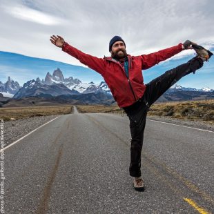 Sean Villanueva en Patagonia.