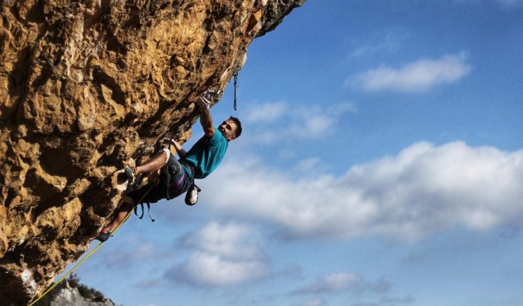 Enrique Beltrán en 'Priorato de Sión' 9a de Alquézar (Foto: Dani Moreno).