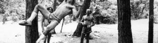 Wolfgang Güllich entrenando en el Campo 4 de Yosemite a principios de los años 80.