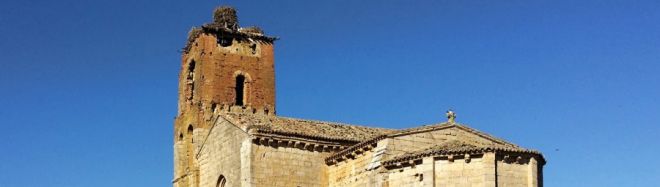 Santa Cruz de la Zarza (entre Ribas de Campos y Monzón de Campos). Ruta del románico en el Canal de Castilla.